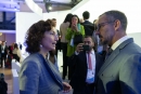 Prince Rahim Aga Khan with Ms Audrey Azoulay UNESCO's Director-General at the Paris Peace Forum 2022  AKDN / Guillaume Bonn